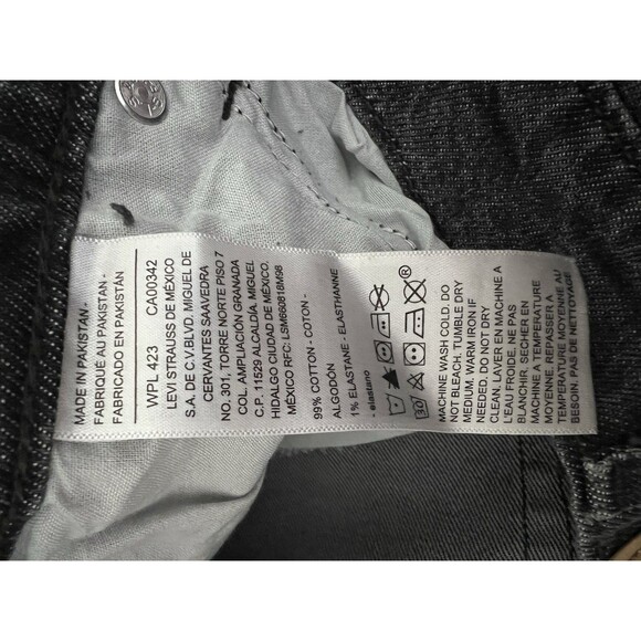 Levi Strauss Signature NWT Mid Rise Comfort Stretch Black Maxi Skirt Sz 6 - Picture 10 of 11
